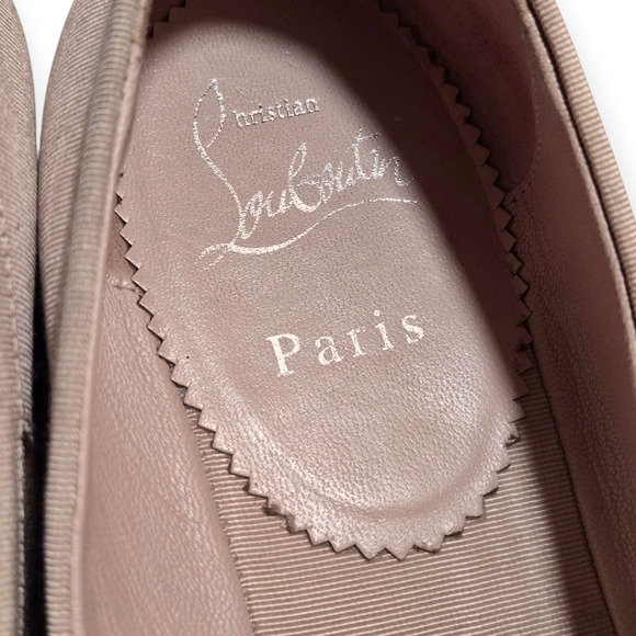 Christian Louboutin Mamadrague Light Pink Blush Ballerina Slipper Flats EU 37.5 - Picture 7 of 9
